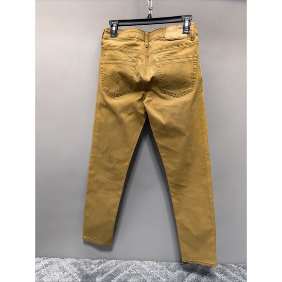 Men's Carbon Brand Skinny Jeans 28x30 Yellow Gold Tone Colored Pants - Picture 2 of 6